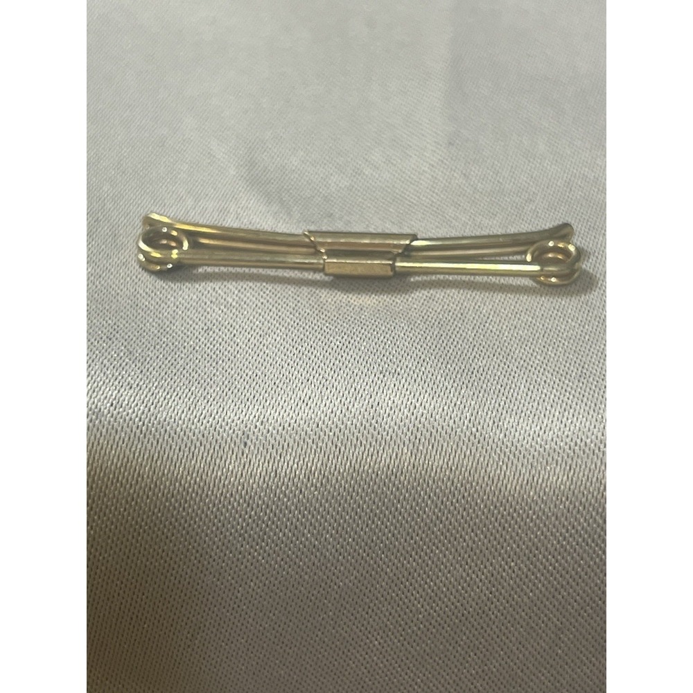 Vintage "Swank"‎ 1/40 10k Gold Filled Curved Tie Collar Clip (2348)